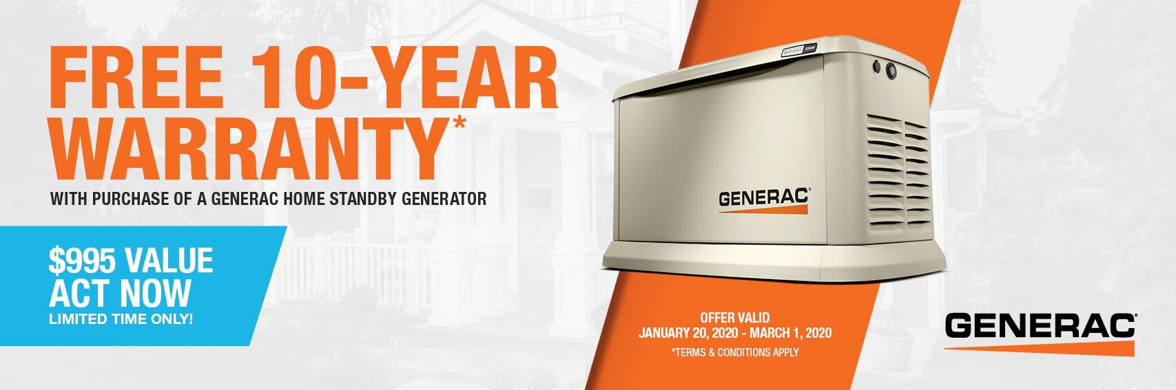 Homestandby Generator Deal | Warranty Offer | Generac Dealer | Covington, VA